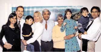 Govindjee's family.