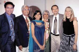 Home of Usha and Jain Swarup Jain, who gave a surprise party for this event, in Willow Springs, Illinois,