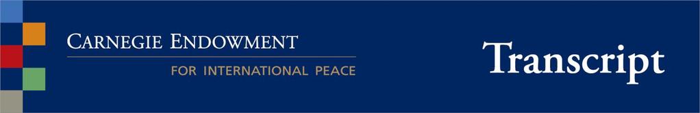 A CONVERSATION WITH IRANIAN NOBEL PEACE LAUREATE SHIRIN EBADI THURSDAY, APRIL 21, 2011 WASHINGTON, D.C. WELCOME: Jessica Mathews President Carnegie Endowment for International Peace MODERATOR: Karim