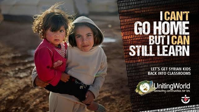 COMMUNITY NOTICES: Continued Uniting World Syrian Children Project You may have heard that UnitingWorld has launched a campaign to support Syrian refugee children in Lebanon to be able to access
