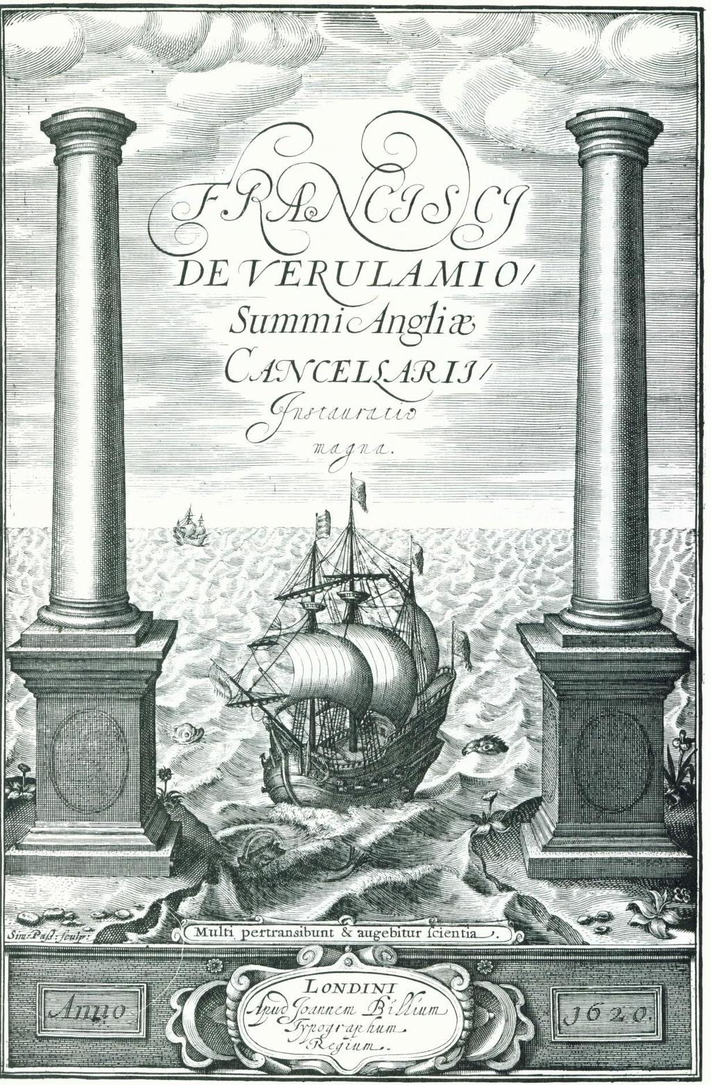 Frontispiece to Francis Bacon, The Great Instauration (including his New Organon)