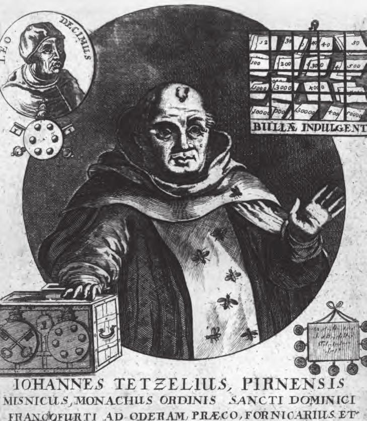 Special agents sold indulgence letters all over Europe. The letters contained the pope s signature and seal. One of the indulgence sellers was John Tetzel, a monk.