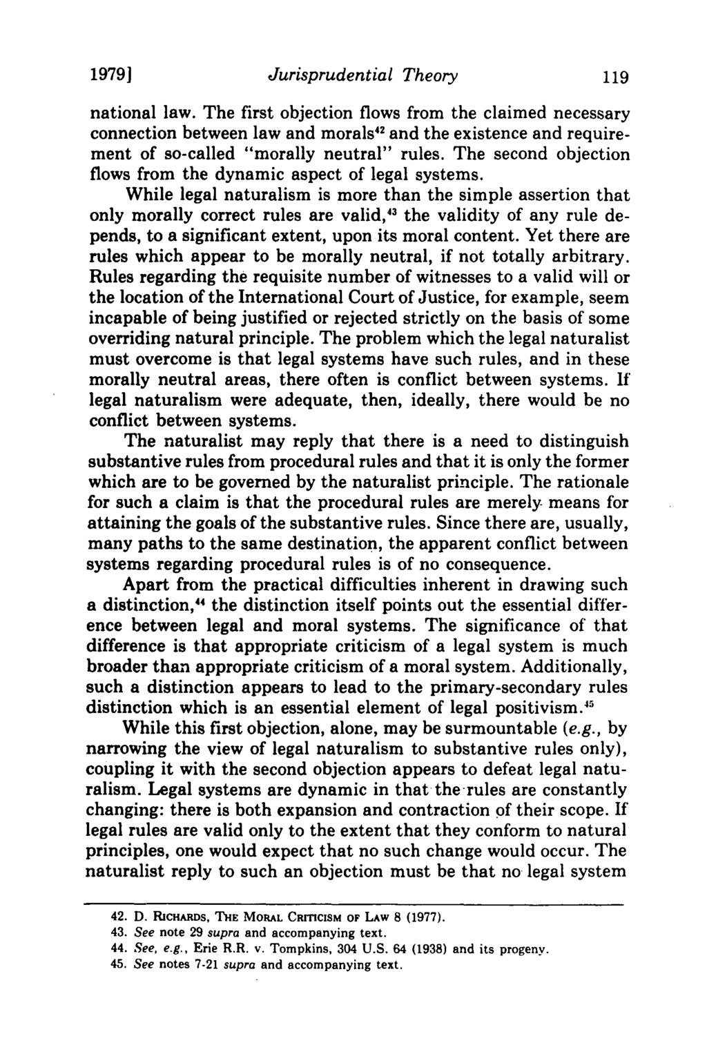 1979] Jurisprudential Theory national law.