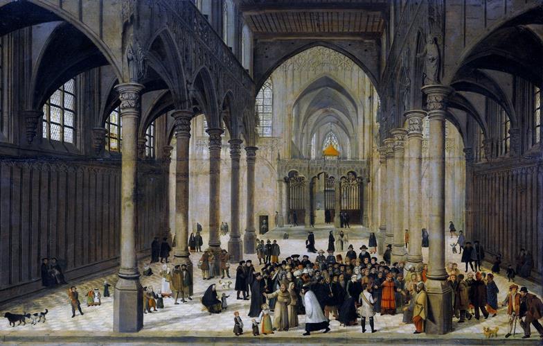 Christ Preaching to a Crowd -- Cornelis van Dalem and