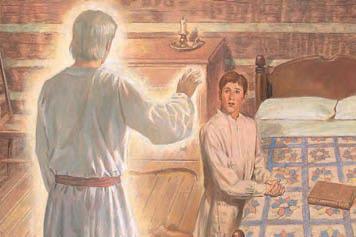 An angel named Moroni appeared and told Joseph about a book that was