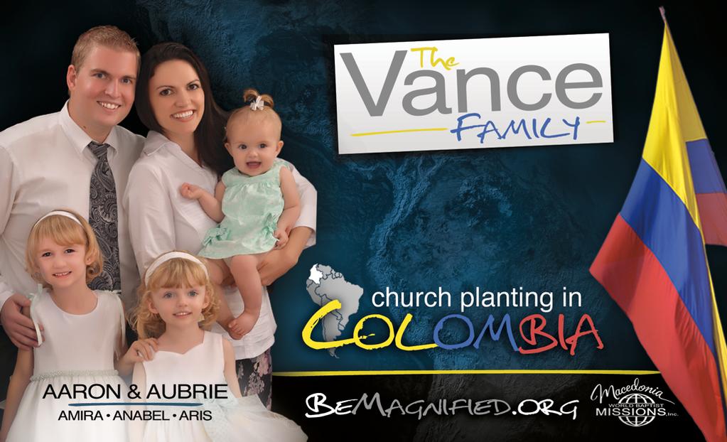 God has done a mighty work! We believe that what we have seen thus far is only the beginning. This packet is to introduce you to our family and the ministry in Colombia.