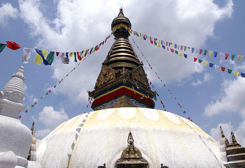 The most distinctive part of the Nepalese stupa is
