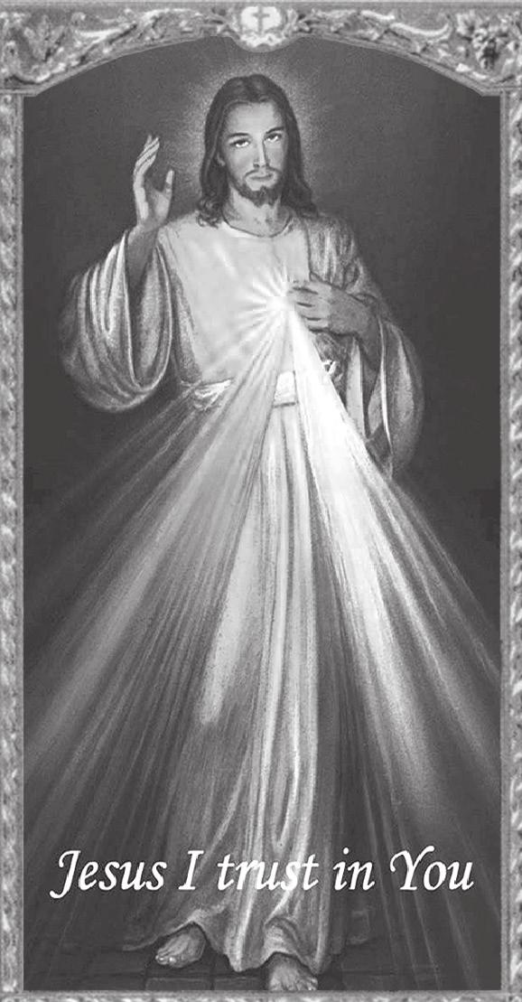 " Jubilee Year of Mercy THE CHAPLET OF THE DIVINE MERCY (For private recitation on ordinary rosary beads) Our Father..., Hail Mary.