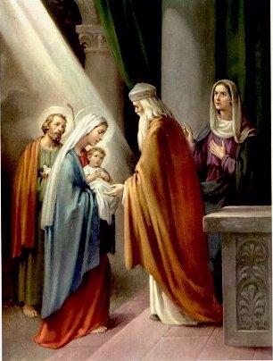 & Hail Mary s The Fourth Joyful Mystery Baby Jesus Is Presented At The Temple O Lord Jesus, in this mystery in which you are presented at the temple by Mary and Joseph, help us to be pure in all we