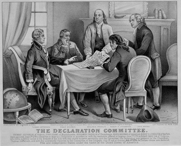 Drawing of Declaration of Independence http://www.google.com/imgres?imgurl=http://aad.uoregon.edu/culturework/declaration.jpg&img refurl=http://aad.uoregon.edu/culturework/culturework27.