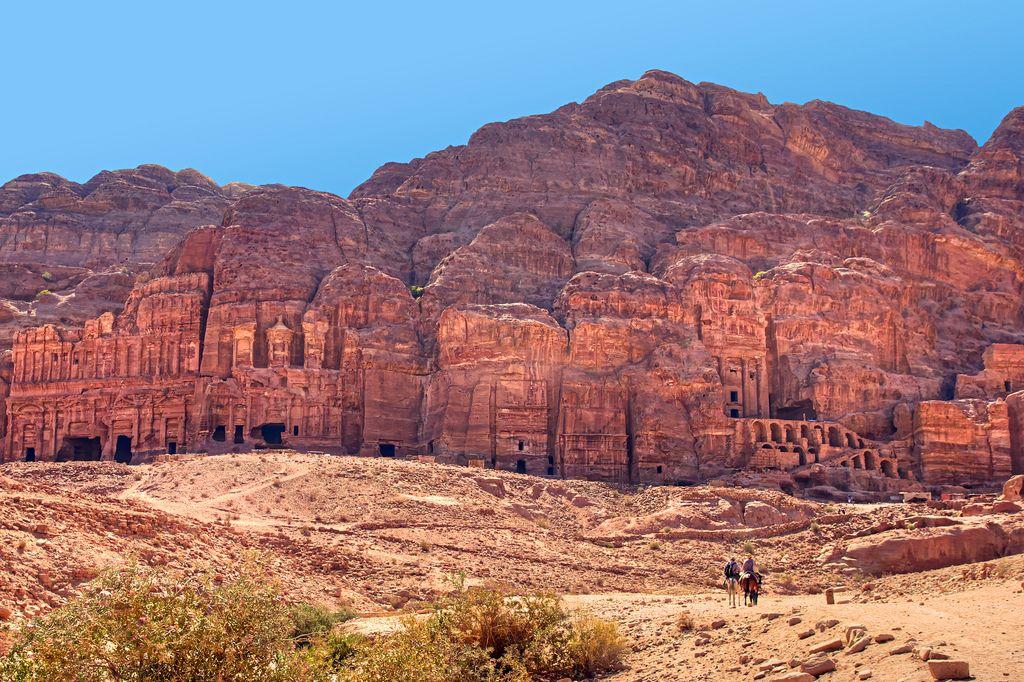 Petra, Jordan Located in the southwestern desert of Jordan between the Red Sea and the Dead Sea Half-built and half