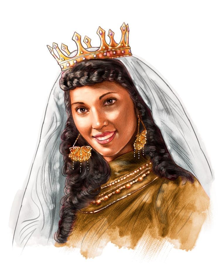 When the Bride Finds Favor with Her Groom Daughters of kings are among your honored women; at your right hand is the royal bride in gold of Ophir.