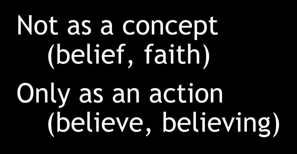 Belief in John Not as a concept (belief,
