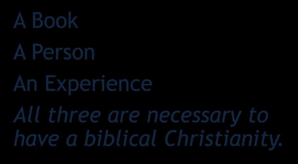 Christianity at Its Core Is A Book A Person An