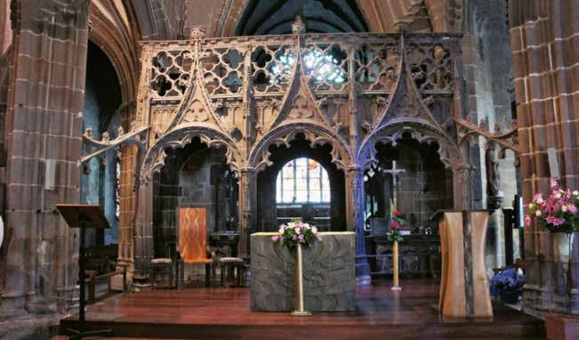 The famous rood screen, one of the basilica s masterpieces. Danielle Ropars.