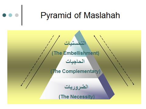 The Dimensions and Hierarchy of Maqasid al-shari ah 8 MAQASID AL-SHARI AH DIMENSIONS: (A). Din (Religion); (B). 'Aql (Intellect); (C). Nafs (Life); (D). Nasl (Lineage); (E). Mal (Property).