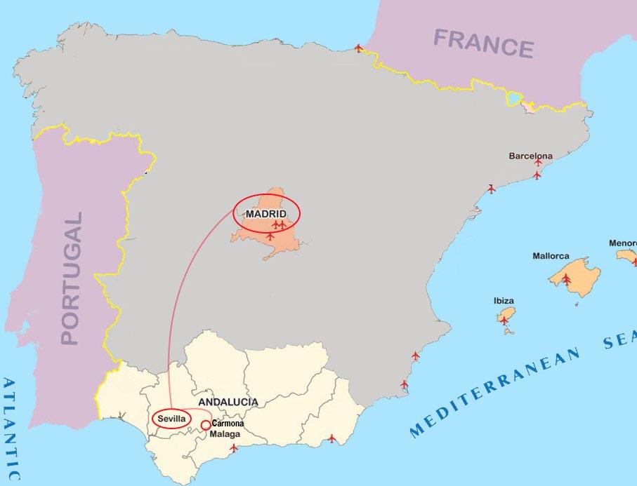 Spain Tour Map After Your Return Glowing from our wellness tour, we want you to continue on your