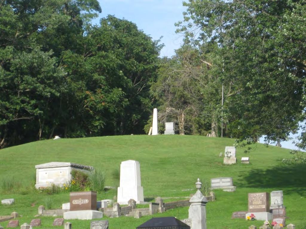 Francis Arenz and many of his descendants were laid to rest in the Arenzville East Cemetery, on the hillside overlooking our little town.