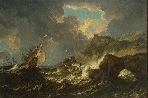 Pieter$Mulier.$$Storm&at&Sea&(oil$on$canvas),$c.