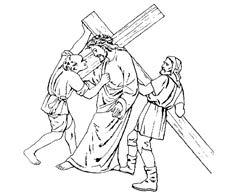 V STATION: SIMON HELPS JESUS CARRY HIS CROSS Simon didn t come to help Jesus but to see what was going on.