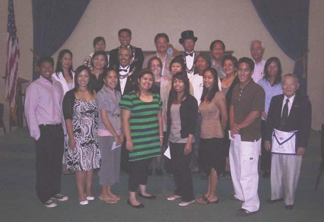 Assembly #3, IORG Hawaiian Lodge's 2007 Scholars, along with their proud