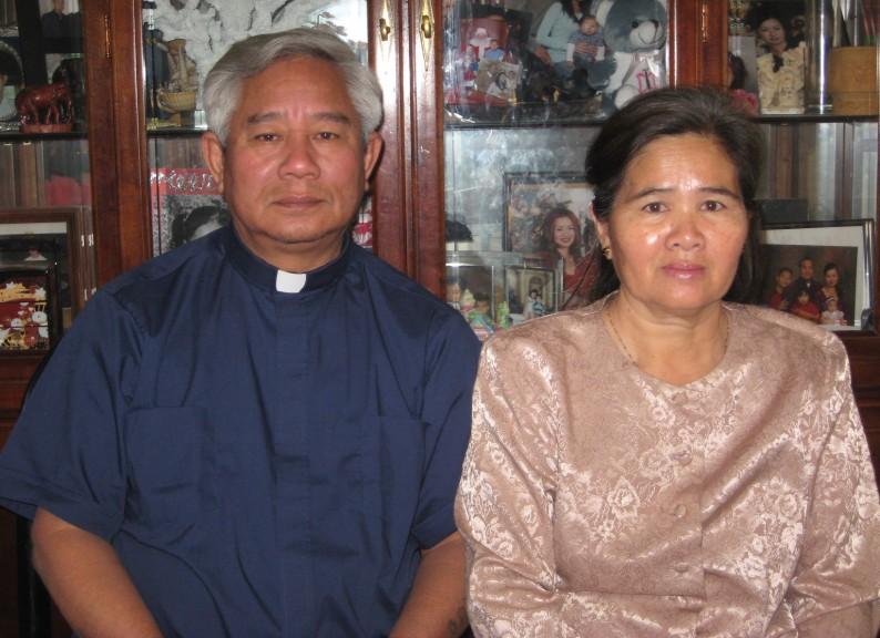 LAO MISSION PROJECT STUDYING THE BIBLE Fr. Martin Bunsy devotes regular time to overseeing Bible studies for anyone in Laos who wants to hear the Good News of the Gospel.