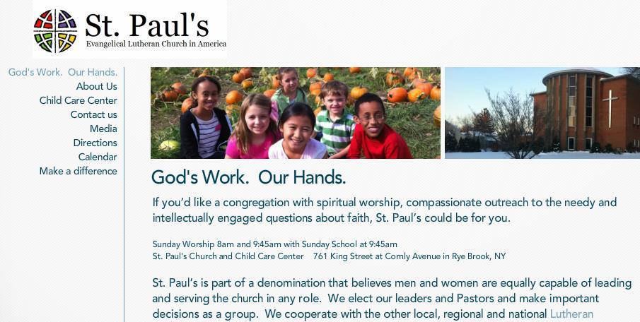 Our webpage has been refurbished. Check it out. Share it. www.stpaulsryebrook.com St.