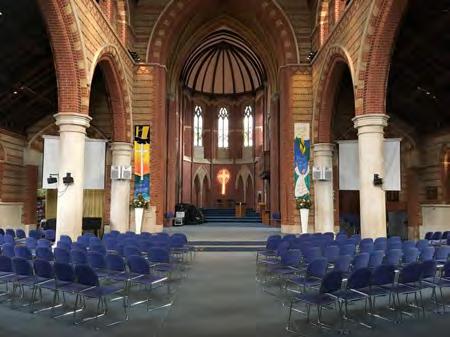 Pews were removed some years ago and replaced with comfortable stackable chairs. Recent refurbishment includes the church roof and stonework, and a new heating system.