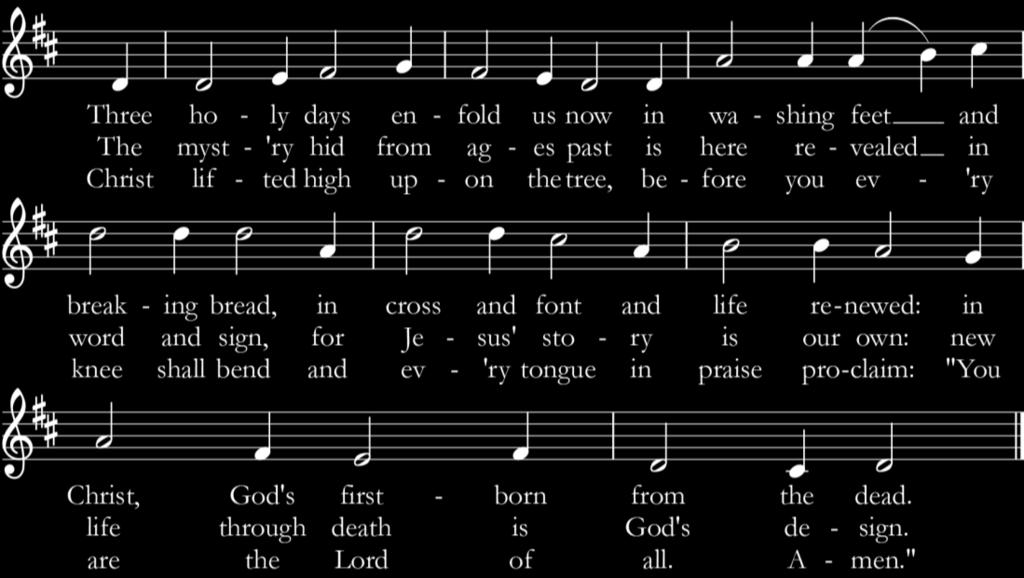 During the laying on of hands: silence, then the following is sung, first by the cantor, then repeated by all: Text: Life Passages, Renewing Worship 4. Music: Ann Krentz Organ (b. 1960).