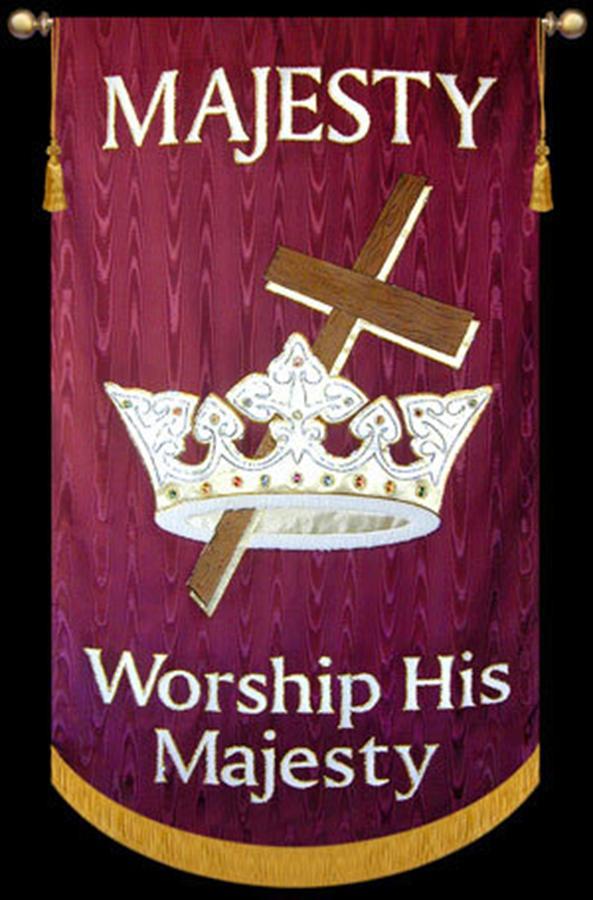 Majesty, worship His Majesty, Unto Jesus, be all glory, honor and praise! Majesty, kingdom authority, flows from His throne, Unto His own, His anthem raise.