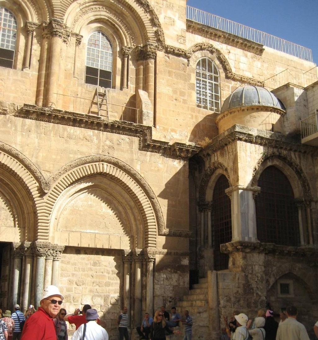 Courtyard of the Basilica of the Holy Sepulchre The stone