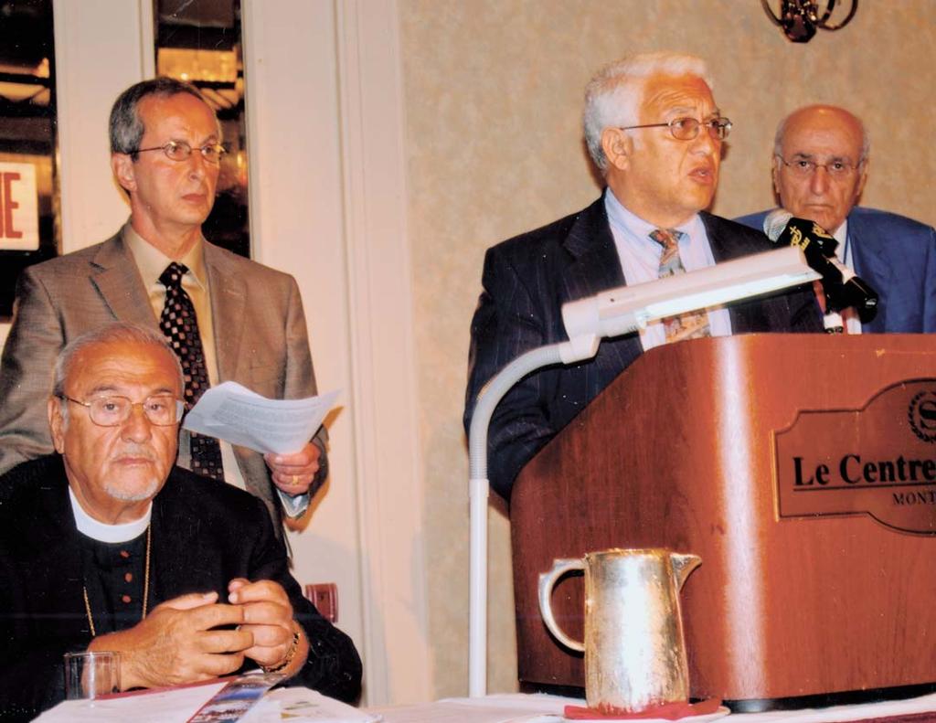 Left to right, Metropolitan PHILIP, Robert Koory, Charles Ajalat and Dr.