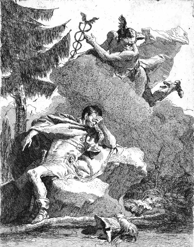 The Aeneid Mercury Appearing in a Dream to Aeneas Giovanni