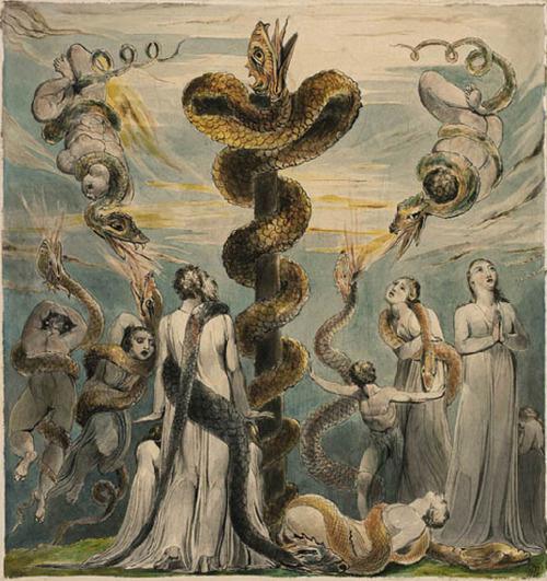 BRIDGING FAITH & LEARNING SERVICE OF WORSHIP Fourth Sunday of Lent Sunday, March 11, 2018, 11:00 a.m. Moses Erecting the Brazen Serpent by William Blake, c. 1800-03.