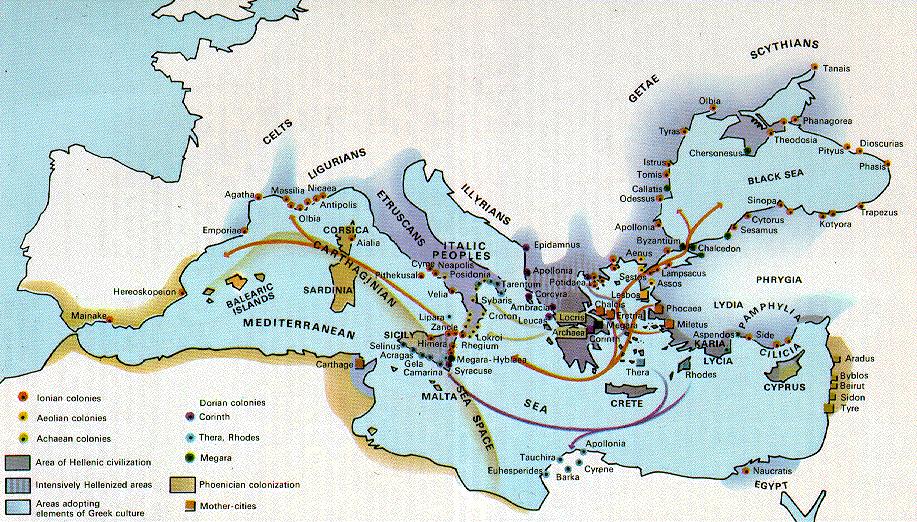 4a. Here is a map of Ancient Greek colonies and Hellenic civilization in Ancient times. Look for the places where the former temples were. www.nafpaktos.com/ancient4.htm 4b.