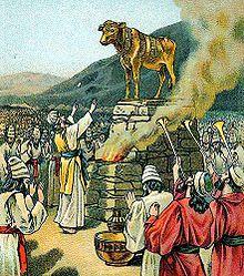 The Golden Calf Exodus 32:7: Then the LORD spoke to Moses, "Go down at once, for