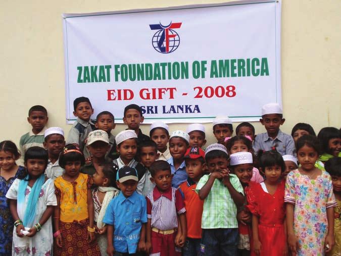 than 63,000 hungry and needy families in 35 countries. In addition, 1,000 orphans and disadvantaged children were delighted to receive Eid gifts during Eid ul-adha.