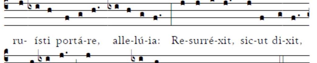 Marian Hymn Regina Caeli Hymn to Our Lady from Easter until Pentecost V. Gaude et lætáre, Virgo María, allelúia. R. Quia surréxit Dóminus vere, allelúia. Orémus.