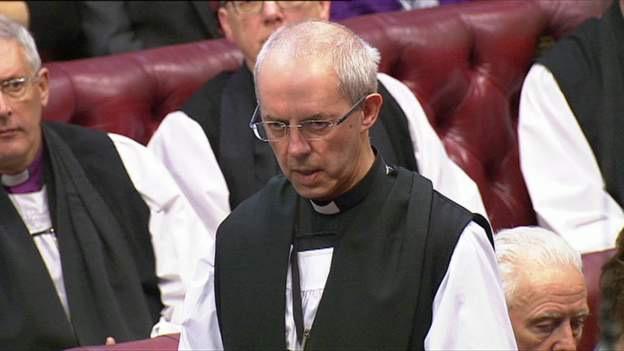 Justin Welby spoke of the "deep values" in British society that