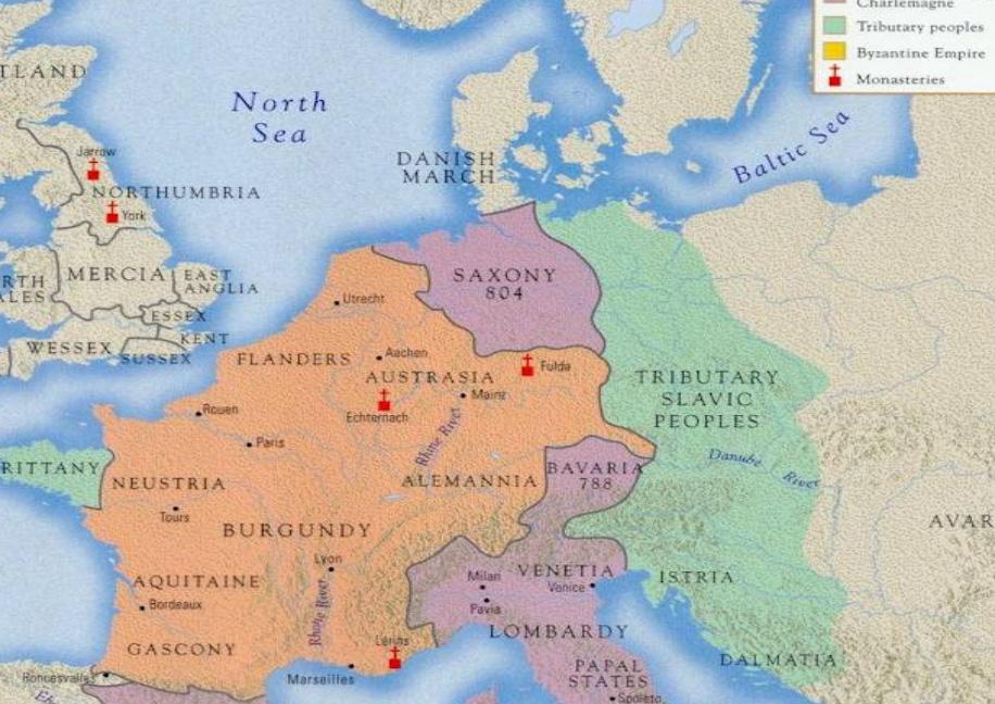 772-804: Saxon wars.
