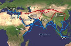 Ultimately the Muslims dominated these trade routes.