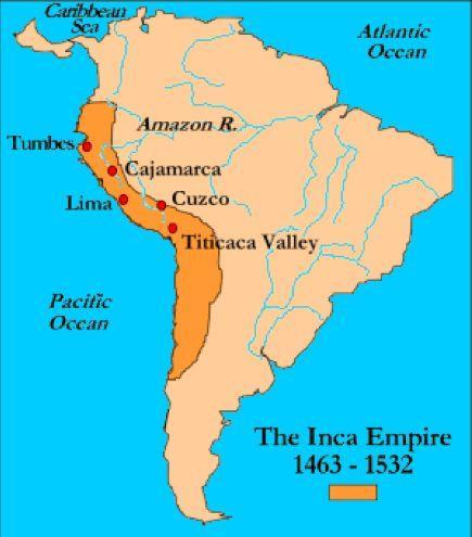 The Incas in what is modern day Peru created the largest empire in the Americas that stretched for 2,000 miles of western South America.