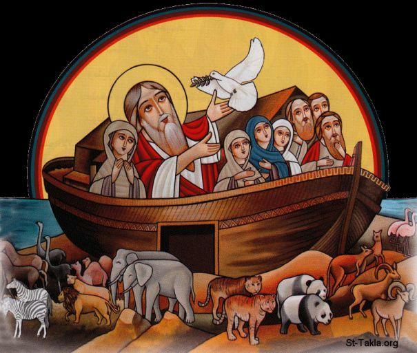 The boat is like our Church - inside, we are safe and in God s hands! After 40 days and 40 nights, the rain stopped. Water was everywhere.