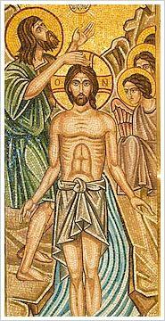 LESSON 9 - BAPTISM OF JESUS St. John the Baptist was Jesus cousin. He lived in the desert, and his clothes were made of camel hair and he ate locusts and wild honey. St. John the Baptist told people to change their hearts and lives, and say sorry to God and obey.
