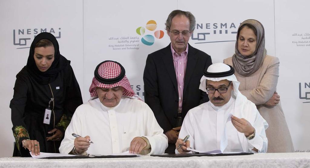FEATURED NEWS NESMA EMBROIDERY TO OPEN ITS 3RD BRANCH Nesma Holding signed an agreement with King Abdullah University of Science and Technology (KAUST) to establish a sewing and embroidery center in