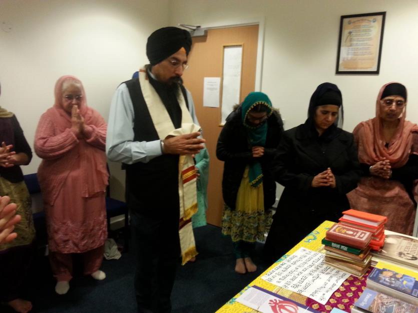 were present. Photo attached. Calderdale & Huddersfield Revd George Spencer and Harbinder Singh Baines arranged the Prayer Day on 14 November 2014 at 12.15pm.