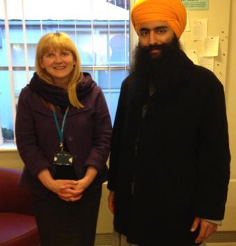 Middlesborough - South Tees NHS Trust, James Cook University Hospital Marie Edwards, Lead Chaplain and three members of the Sikh faith came and there was myself and a colleague in the chapel with