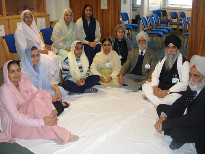 York Hospital by Mrs Gurdeep Kaur Chadha Ealing Hospital by Bhai Shamsher Singh, the Honorary Sikh Chaplain and supported by the two Gurdwaras Havelock Road and Park Avenue Southall and Mr Atma Singh