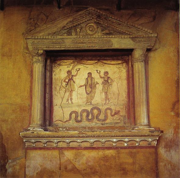 Source C Feature from the House of the Vettii at Pompeii Photograph (c) Chris Caldicott from The Lost World of