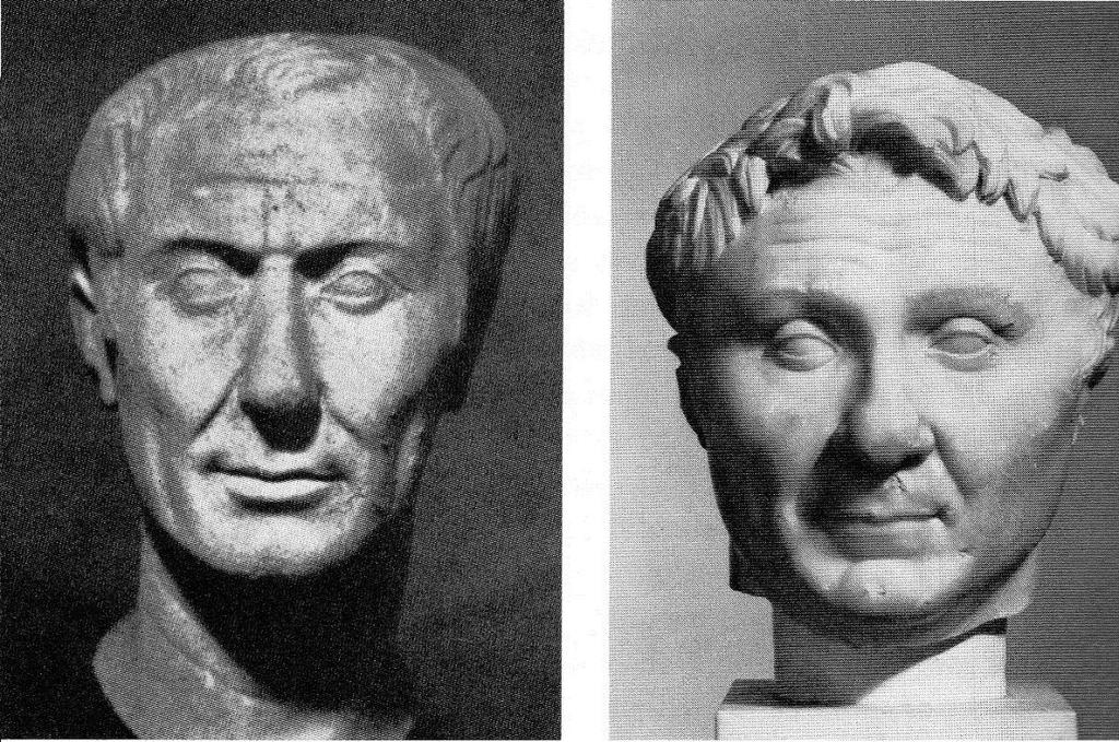 Figure 2 (Bottom Left): Julius Caesar Portrait [height 33 cm (100-44 BC), Turin, Museo d Antichita, 63.599.